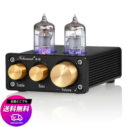 NOBSOUND NS-10P MINI 真空管プリアンプ HI-FI AUX ライン プリアンプ 高低音調整機能搭載
