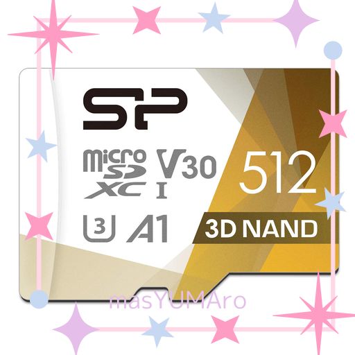 シリコンパワー SP SILICON POWERMICROSD カード 512GB【NINTENDO SWITCH 動作確認済】 4K対応 CLASS10 UHS-1 U3 最大読込100MB/S 3D NAND SP512GBSTXDU3V20AB