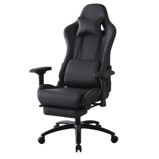 SAKODA THRONE (スローン) レザーファブリックゲーミングチェア ポケットコイル オフィスチェア TN-CH06BK ウォームブラック