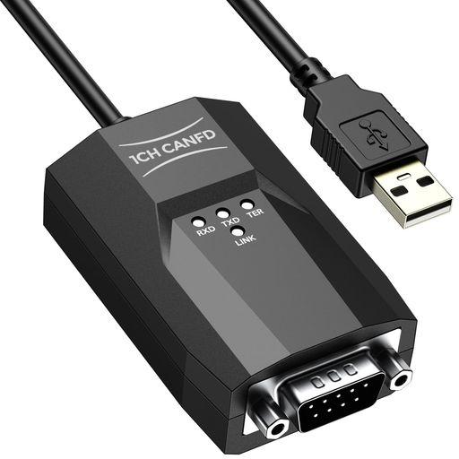 PIBIGER USB TO CAN FD CONVERTER ADAPTER CABLE SAVVYCANFD-C CAN SPEED UP TO 12MBPS USB2CAN USB2CANFD ISOLATED AGAINST USB UP TO