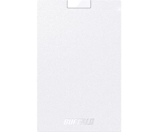 BUFFALO USB3.2 GEN1 ポータブルSSD TYPE-A 500GB ホワイト SSD-PG500U3-WC