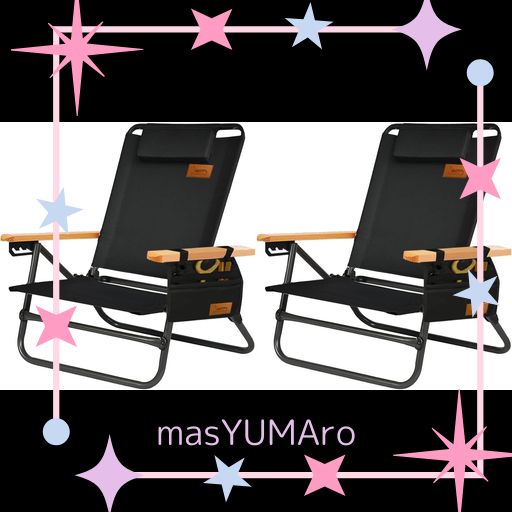 DESERTFOX キャンプチェア リクライニングローチェア 背もたれ角度4段階調節 アウトドアチェア 単品/セット フォールディングチェア 折りたたみ 軽量【耐荷重150KG】 コンパクト イス 椅子お…