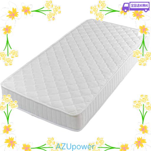アイリスプラザ マットレス ポケットコイル 極厚20CM コイル627個 通気性 高耐久性 柔らかなウレタンクッション 体圧分散 圧縮梱包 ホワイト セミダブル PKMTN-SDWT