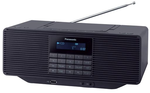パナソニック ポータブルステレオCDシステム AUX ブラック RX-D70BT-K