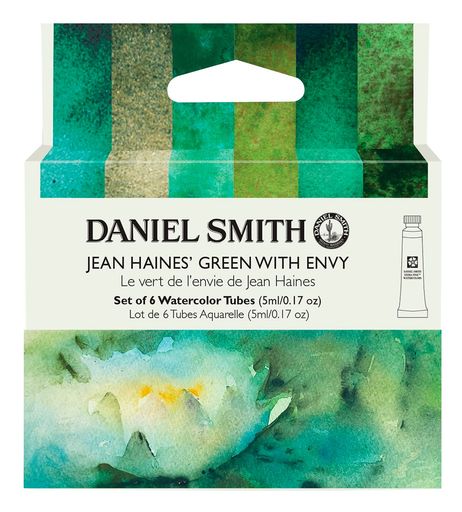 ダニエルスミス(DANIEL SMITH) 透明水彩絵具 エキストラファイン ジーン・ヘインズ グリーンウィズ エンビ- 6色セット 5ML(2号) 285610346