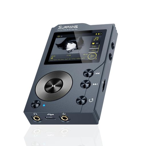 SURFANS F20 HIFI MP3音楽プレイヤーブルートゥース付き、ロスレスDSD デジタルオーディオミュージックプレーヤー ポータブルオーディオプレーヤー、最大256GBをサポート