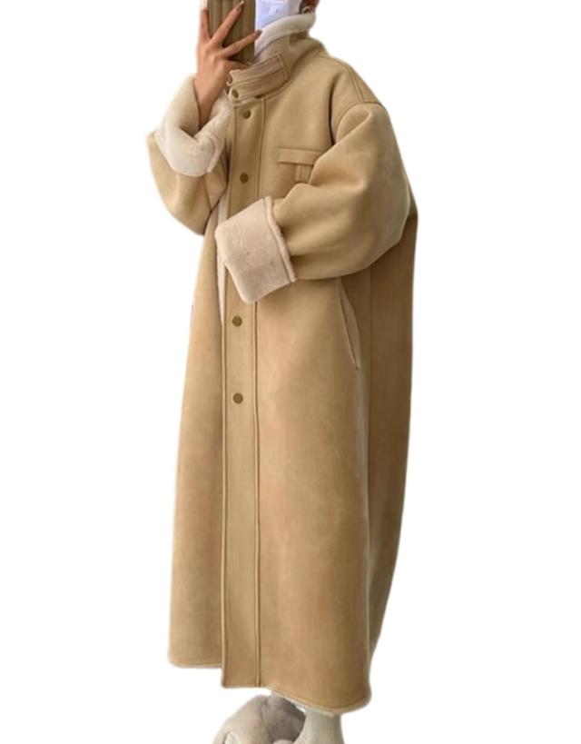 [] ロングコート レディース 秋冬 中綿ジャケット 大きいサイズ ムートンコート 可愛い 軽量 防風 防寒 ベンチコート レディース カジュアル 通勤 通学の通販は 5,461円