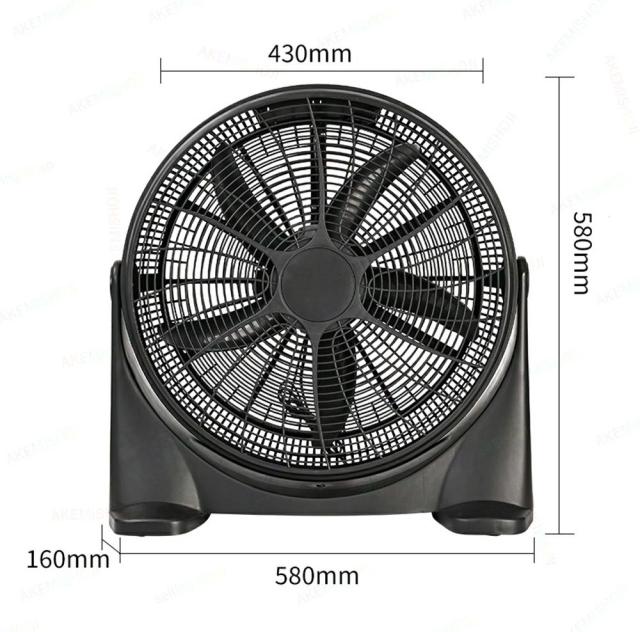20インチ 床置き扇風機 リビングファン フロアファン 5枚羽根 循環送風 160°首振り 3段階風量 タイマー付き コンセント給電式 110V 暑さ対策 熱中症対策_8