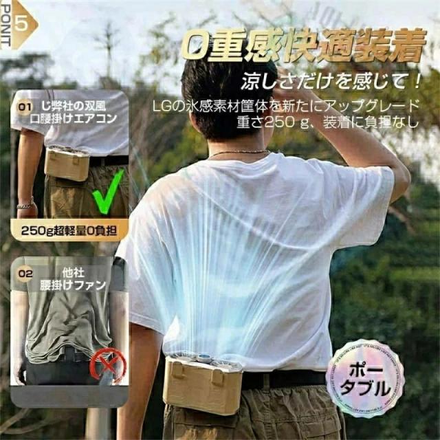 居敷き扇風機 15000mAh 199座標軸風量 豪然たる双風口 首掛け 腰胴締め愛好者 96H長時間 静音 DC原動機 持っていく扇風機 アウトドア 御勤め用
