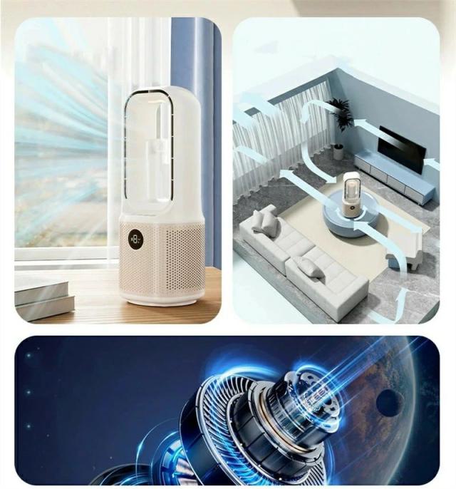 2026最新 冷風機 冷風扇 HEPA UV除菌 9段階風量 DCモーター 羽なし 空気清浄 瞬間冷却 静音 節電 リビング 寝室 オフィス人気_6