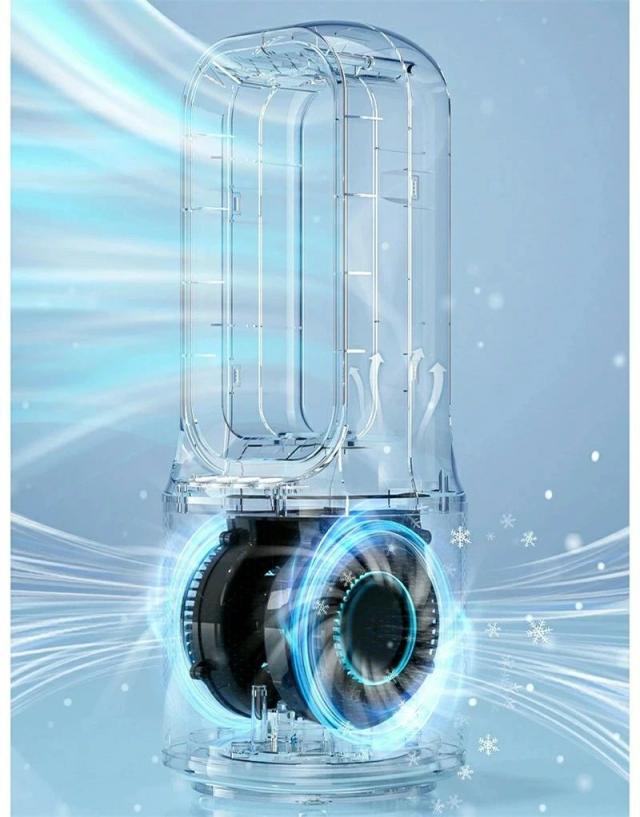 2026最新 冷風機 冷風扇 HEPA UV除菌 9段階風量 DCモーター 羽なし 空気清浄 瞬間冷却 静音 節電 リビング 寝室 オフィス人気_7