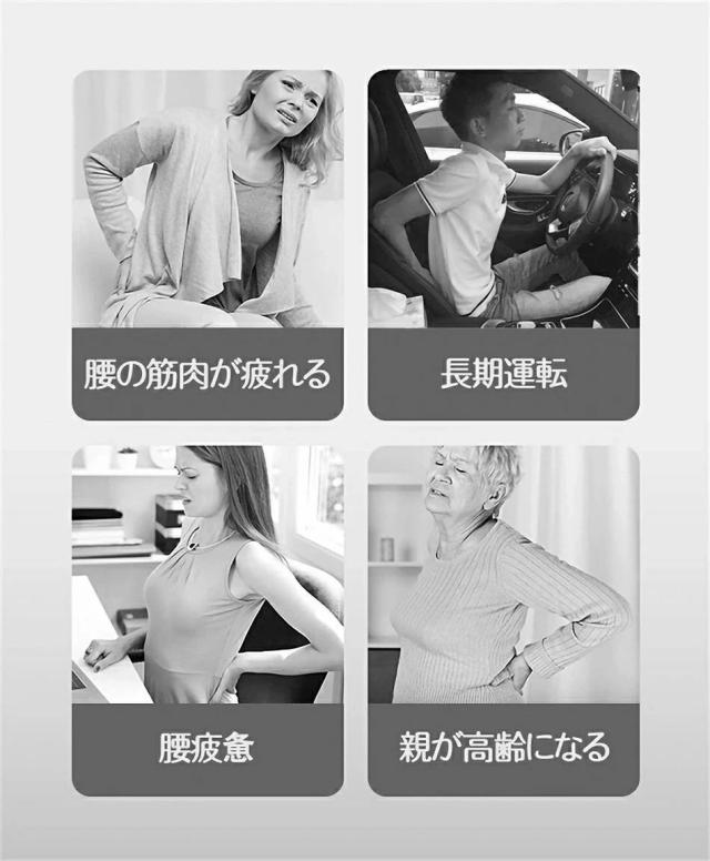 送料無料 腰椎矯正器 腰マッサージ器 充気式?脊椎牽引器 温熱 振動マッサージ 腰部パッド マグネット指圧 疲労を和らげる 腰痛を和らげる 腰痛 改善 サポーター 男女兼用_2