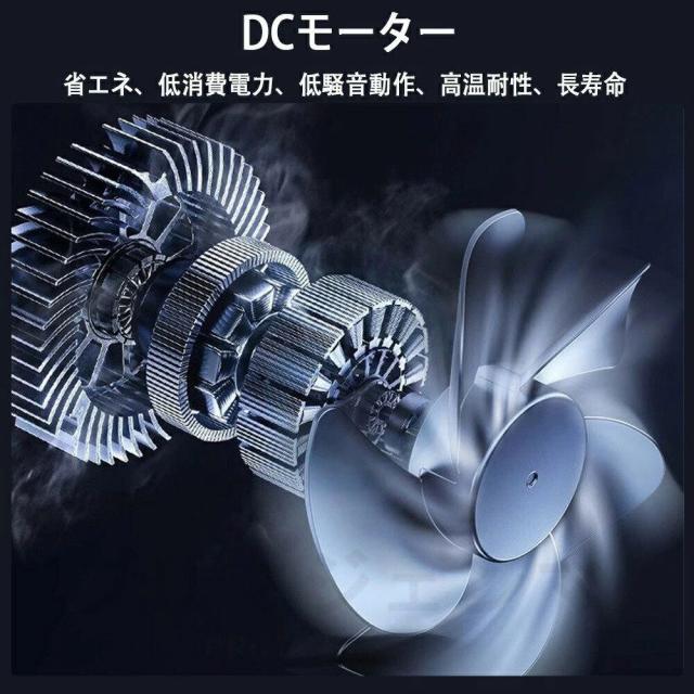 ミストファン 扇風機 加湿機能付き 20000mAh大容量 USB充電式 コードレス DCモーター 風量4段階 静音 首振り LEDライト付き_6
