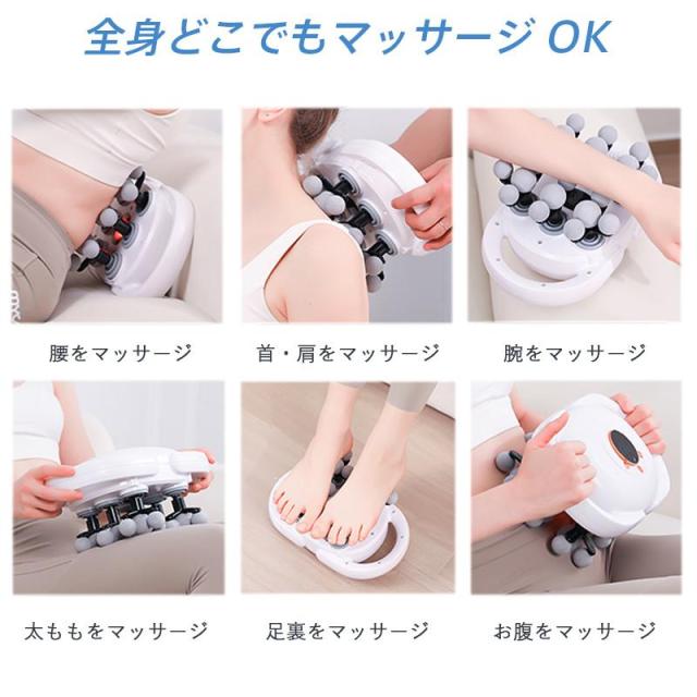 マッサージガン 筋膜リリース ガン 電動 ボディケア 22種類ヘッド 9段階振動調節 Type-C充電式 軽量 静音 ハンディ 全身ケア ふくらはぎ 肩 腰 足 運動後 ケア ギフト_11
