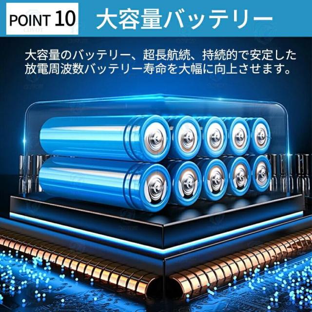 ブロワー 充電式 ハンディブロワー ジェットブロワー 小型 6段階風量調節 高速送風 コードレス エアダスター 洗車 落ち葉清掃 清掃用品 家庭用 業務用_10