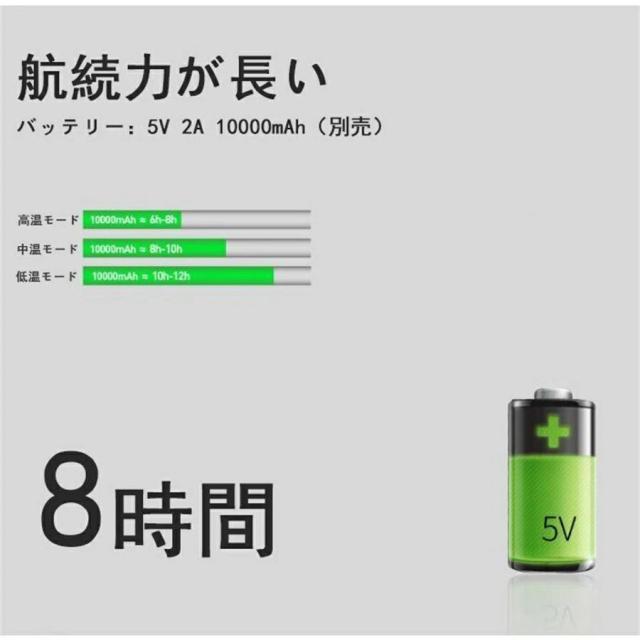 電熱ジャケット 電熱コート 洗える 11エリア発熱 パネルヒーター 中綿 3段階調温  速暖 電熱ウェア 柔らかい M~5XL 男女兼用 防寒対策_12