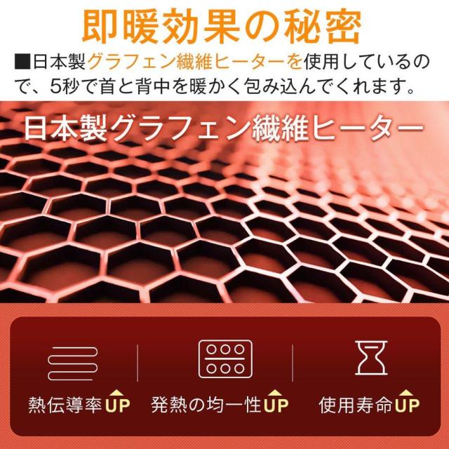 電熱ジャケット 電熱コート 洗える 11エリア発熱 パネルヒーター 中綿 3段階調温  速暖 電熱ウェア 柔らかい M~5XL 男女兼用 防寒対策_7