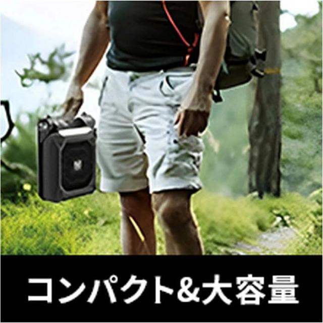 夏にお勧め！ポータブルソーラーライトファン 3in1機能 小型扇風機 野外・アウトドアに最適 太陽光充電 2WAY充電方式 OFFタイマー 収納バッグ付属 キャンプ 釣り 災害時にも便利 室外でも使用可能_7