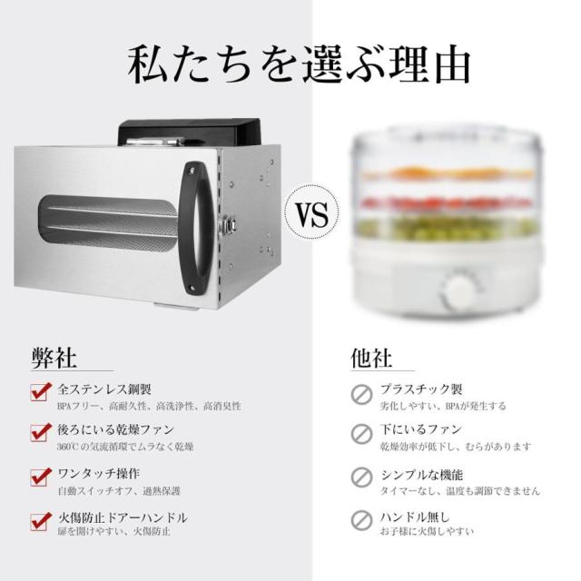 食品乾燥機 8層 フードドライヤー クッキー乾燥機 電気食品脱水機