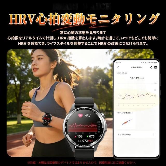スマートウォッチ 体組成 ケットウチ 血圧 健康管理 ECG心電図 bluetooth5.3通話 体温 心拍数 血中酸素 音楽制御 睡眠監視 歩数計 SOS 爆買_5
