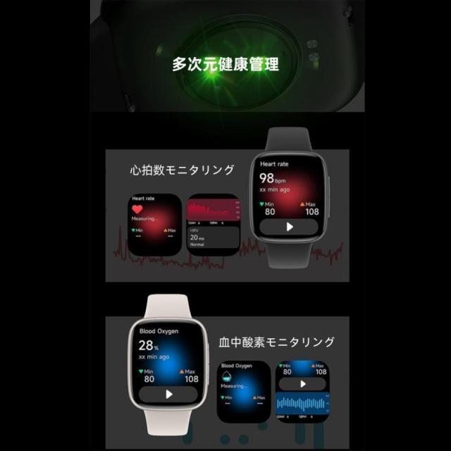 スマートウォッチ 日本製検出器 電話を掛ける役立つこと 心臓の鼓動数 お休み保護すること 血圧 運動すること流行り物 血中O 剪断応力監測 思わしい位置づける 1.85in大画面 高明確さ 検測 雨合羽 差し上げ物