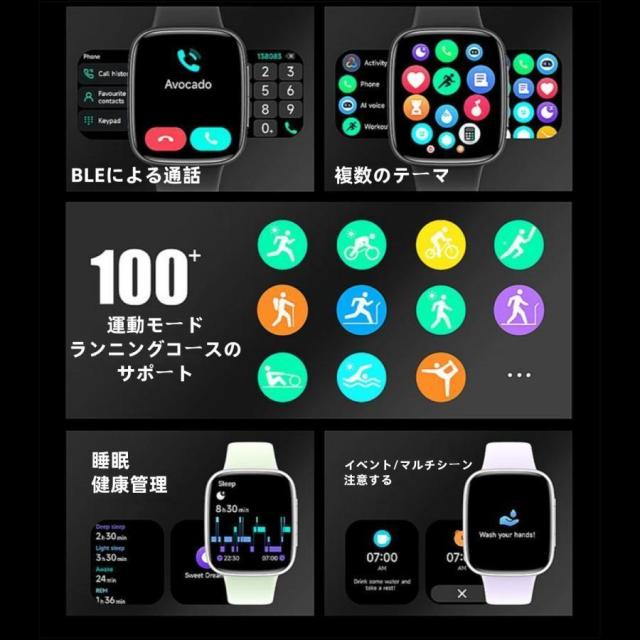 スマートウォッチ 日本製検出器 電話を掛ける役立つこと 心臓の鼓動数 お休み保護すること 血圧 運動すること流行り物 血中O 剪断応力監測 思わしい位置づける 1.85in大画面 高明確さ 検測 雨合羽 差し上げ物