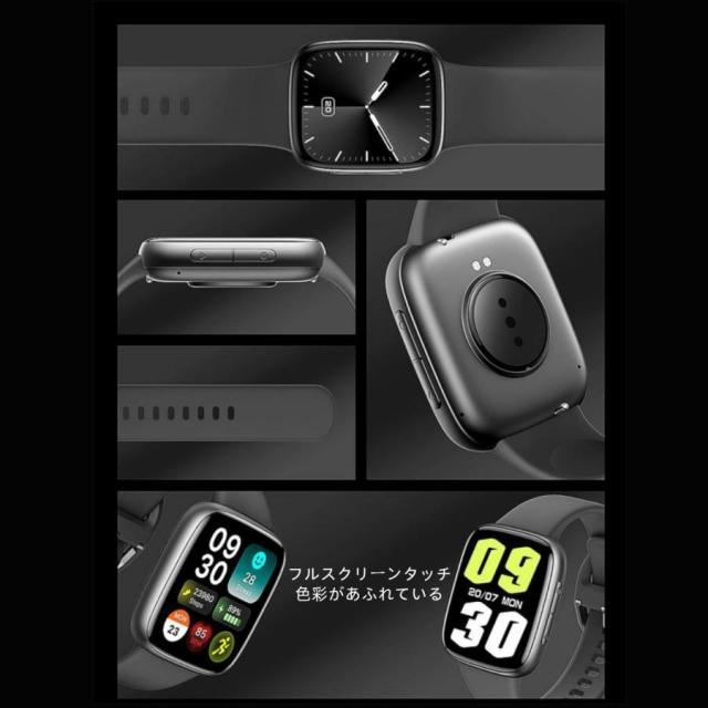 スマートウォッチ 日本製検出器 電話を掛ける役立つこと 心臓の鼓動数 お休み保護すること 血圧 運動すること流行り物 血中O 剪断応力監測 思わしい位置づける 1.85in大画面 高明確さ 検測 雨合羽 差し上げ物