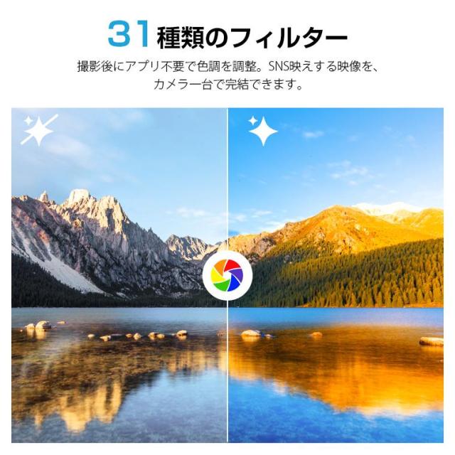 2026新発売 アクションカメラ 4K Vlogカメラ 7500万画素 自動追尾 2400mAh Wifi転送 ポケットカメラ 手ブレ補正 4K録画 動画撮影 1.7インチ 初心者向け_13