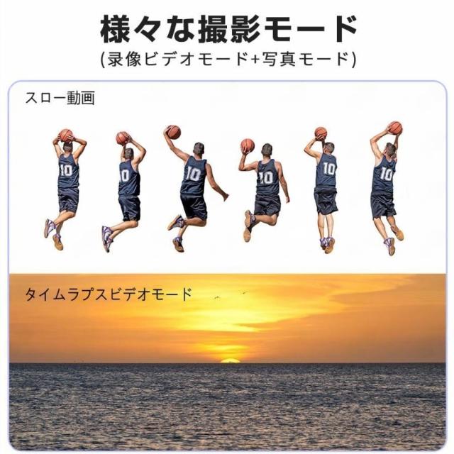 アクションカメラ 5K 防水30M デジカメ 6軸手ブレ補正 水中カメラ 270度回転レンズ 小型カメラ 高画質 動画撮影 自転車 バイク 車載用 新品_5