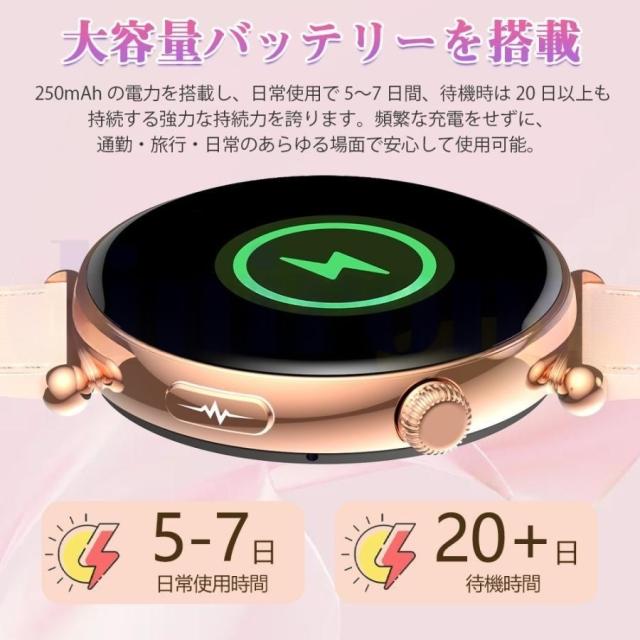 スマートウォッチ 日本製検出器 診療気泡管水準器心電図ECG+PPG 血圧 血中O 人となり/気疲れ度保護すること お休み保護すること 着信＆LINE告げ知らせる レディース 月の物一巡り 意中の女 母の日