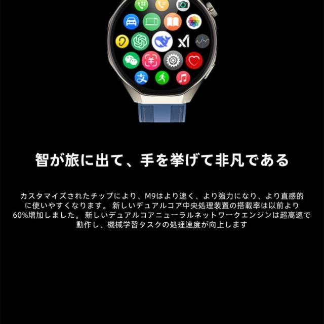 【カメラ機能付き】スマートウォッチ 日本製センサー 心電 AI 血圧 血中酸素 心拍数 GPS 健康測定メンズ レディース 大画面 高精度 防水 敬老の日_15
