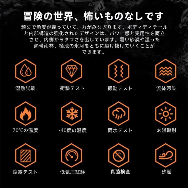 【アウトドア表現スタイル】スマートウォッチ 日本製検出器 懐中照明ランプ 血圧 IP68雨合羽 心臓の鼓動数 思わしい位置づけるメンズ レディース 大画面 高明確さ 羅針儀 敬老の日