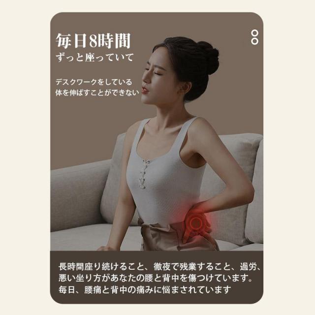 マッサージ枕 マッサージ器 多機能 小型 全身用 腰枕 揉み玉 背もたれ 肩 肩こり解消グッズ ネックマッサージャー 省エネ 温熱 疲労解消 リモコン付け 母の日_2