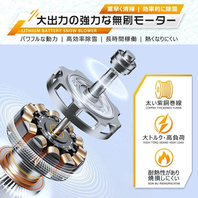 【2025最新登場 】除雪機 充電式 電動除雪機 スコップ コードレス除雪機 雪かき 電動 家庭用 バッテリー 除雪器具 除雪幅30cm 高さは16cm 距離8M 電動除雪スコップ 雪かきスコップ 小型除雪機 除雪用品 シャベル 軽量 便利 雪かき用 スコップ 雪飛ばし 投雪 女性 庭 駐車_6
