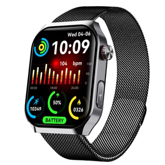 スマートウォッチ 医療レベル血糖評価 ECG心電図 体組成 血液成分分析 bluetooth5.3通話 体温 心拍数 血中酸素 音楽制御 血圧 睡眠監視 歩数計 SOS機能 新登場_5