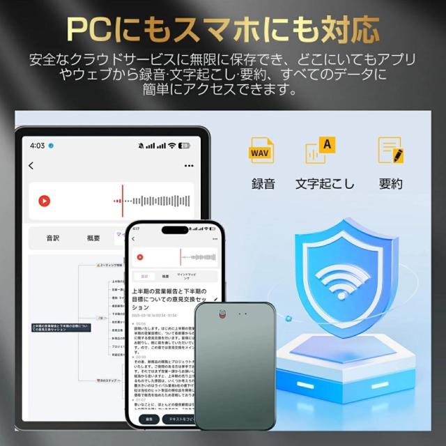 ChatGPT連携 AI ボイスレコーダー 仕事効率化AIツール GPT-4o連携 ICレコーダー 64GB/128GB/256GB 大容量 長時間連続録音 翻訳機 通訳機 小型 軽量_7