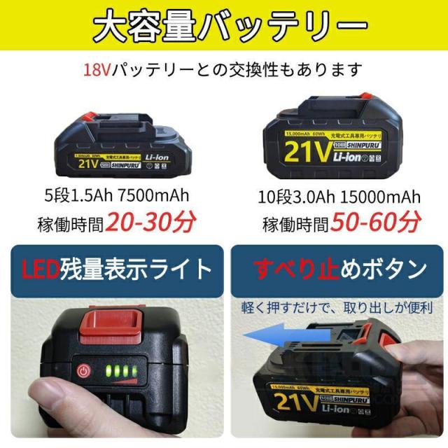 高圧洗浄機 20L折り畳みバケツ コードレス 充電式高圧洗浄機 6in1ノズル 高性能 強力 最大吐出圧力8MPa 小型 軽量 段階調整 持ち運び便利 大掃除 洗車機 家庭用_11