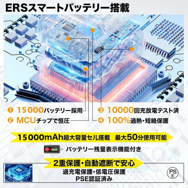 高圧洗浄機 20L折り畳みバケツ コードレス 充電式高圧洗浄機 6in1ノズル 高性能 強力 最大吐出圧力8MPa 小型 軽量 段階調整 持ち運び便利 大掃除 洗車機 家庭用_5