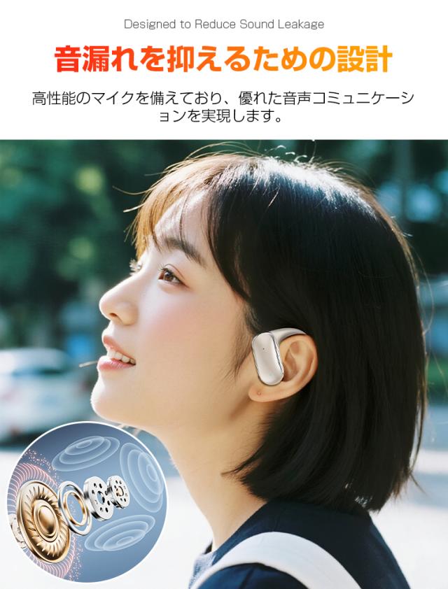 新登場 AI通訳 ワイヤレスイヤホン Bluetooth5.4 ノイズキャンセリング 耳掛け 耳を塞がない 翻訳機 ブルートゥース 自動ベア 高音質_10