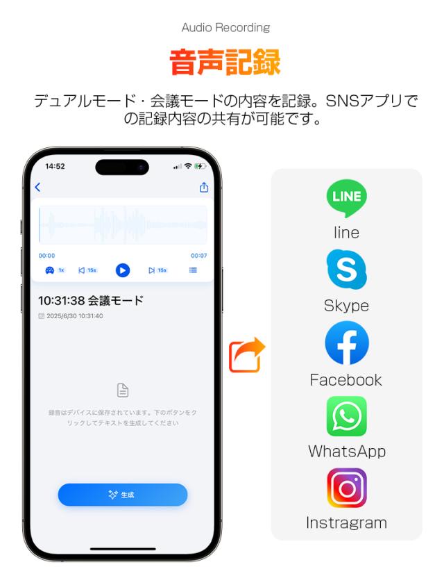 新登場 AI通訳 ワイヤレスイヤホン Bluetooth5.4 ノイズキャンセリング 耳掛け 耳を塞がない 翻訳機 ブルートゥース 自動ベア 高音質_6