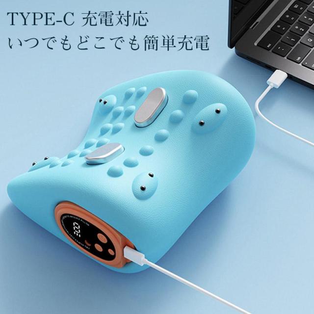 ネックストレッチャー EMS 首ストレッチ 首ケア 温熱機能 ネックピロー ストレートネック サポート 軽量 USB充電式 簡単操作 男女兼用_5