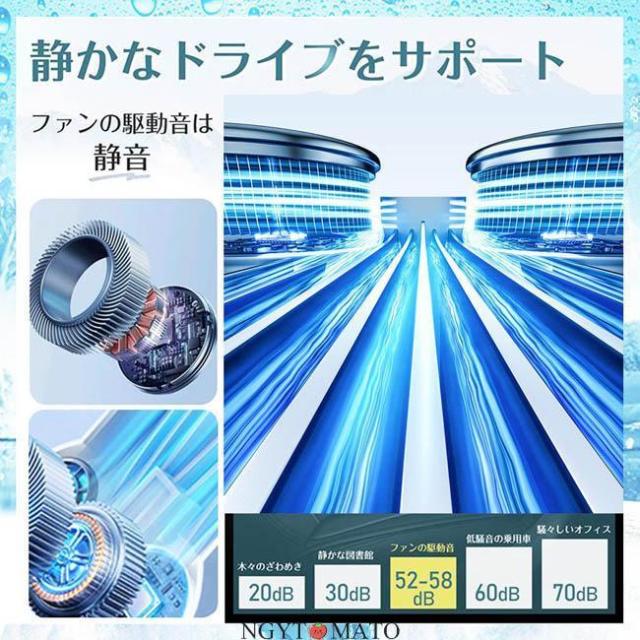 2025最新！車用シートクーラー シートカバー 座席シート 運転席 助手席 12V-24V通用 冷感 クールシート 取付簡単 クールカーシート 暑さ対策 通気 涼しい 黒_6