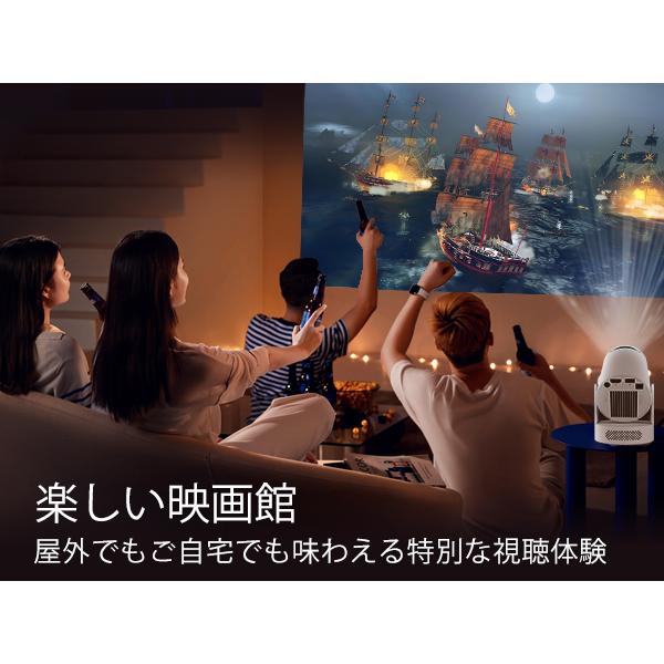 プロジェクター 家庭用 小型 1080P＆4K対応 Bluetooth5.4 HiFi 18000LM Wi-Fi6 スマホ対応 自動台形補正 操作簡単 IOS/Android_7