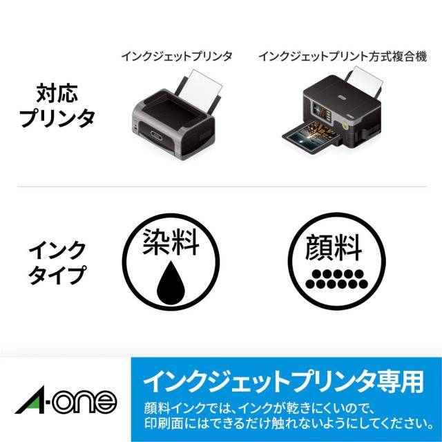 エーワン ラベルシール インクジェット A4 12面 500シート 28918