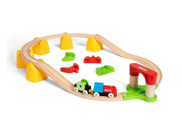 BRIO (ブリオ) マイファースト バッテリ ーパワーレールセット 33710 対象年齢1歳半~ 【おもちゃ 玩具 木製おもちゃ 機関車 レールセット_5