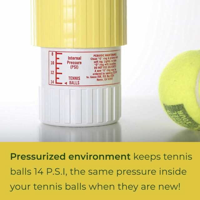 送料無料]テニスボール セーバー Tennis Ball Saver ボールの空気圧を