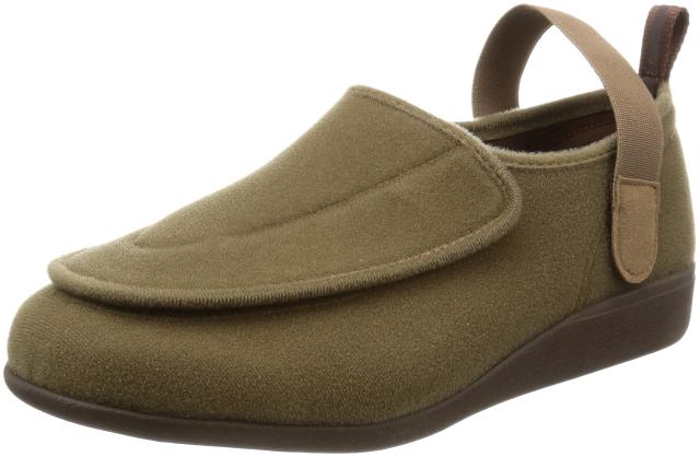 カイホシュギ 介護シューズ 軽量 幅広4E KHS M003 メンズ オーク 25.0 cm 4E