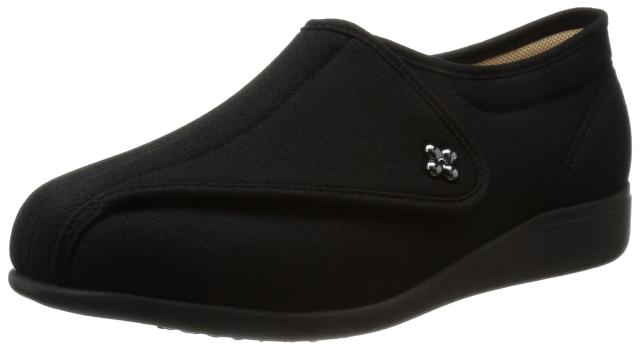 快歩主義 介護シューズ 軽量 KHS L011 レディース ブラックストレッチ 23.5 cm 3Eの通販は 5,782円