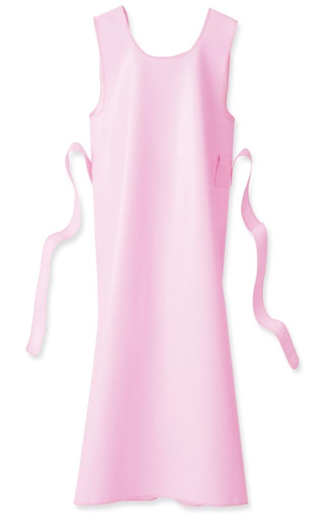 フットマーク 入浴介護用エプロン M ピンク 403306