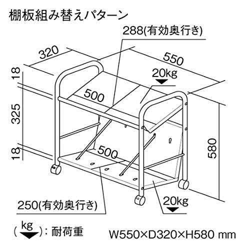 ナカバヤシ ファイルワゴン ホワイトグレー RFW-103 www